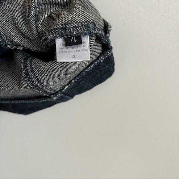 Vintage Y2K Furst Premium Denim Vest Button Front-Size 4 Utility Cargo Style - Picture 9 of 14